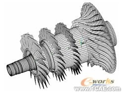 ANSYS的渦軸發動機組合壓氣機轉子仿真分析+學習資料圖片10