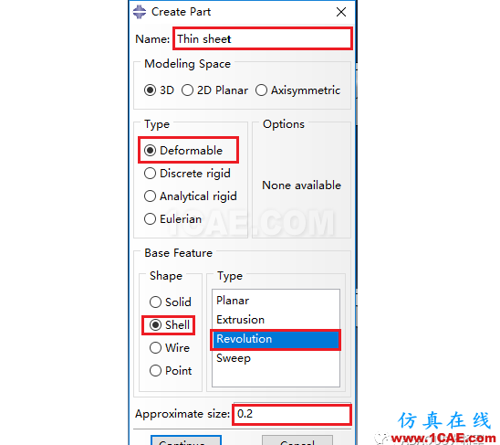 ABAQUS案例的Abaqus/CAE再現——半球形沖頭沖壓薄板abaqus有限元培訓教程圖片8