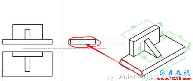 AutoCAD 繪制三視圖的基本步驟AutoCAD應用技術圖片17