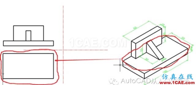 AutoCAD 繪制三視圖的基本步驟AutoCAD技術圖片10