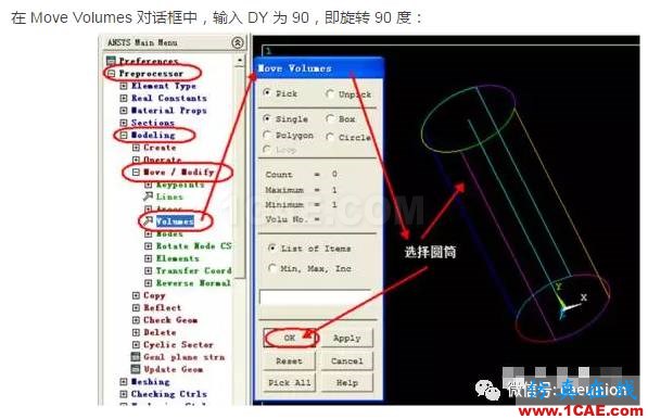 ANSYS中模型的旋轉方法ansys分析圖片7