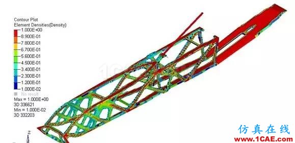 拓撲優化技術在飛機發動機吊掛結構設計中的應用ansys結果圖片4
