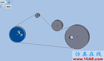solidworks如何使用布局草圖創建皮帶仿真?solidworks simulation應用技術圖片11