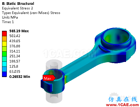 基于ANSYS workbench平臺下nCode Design Life的連桿疲勞分析簡例計算 blob.png