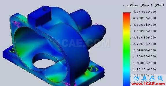 solidworks有限元分析(搖擺機構)案例solidworks仿真分析圖片2