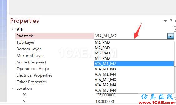 SiWave如何創(chuàng)建、編輯過孔?ansysem分析圖片3