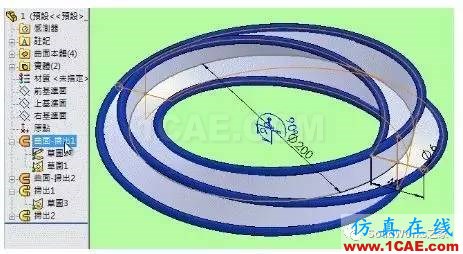 莫比烏斯轉環_組件動畫solidworks simulation應用技術圖片3