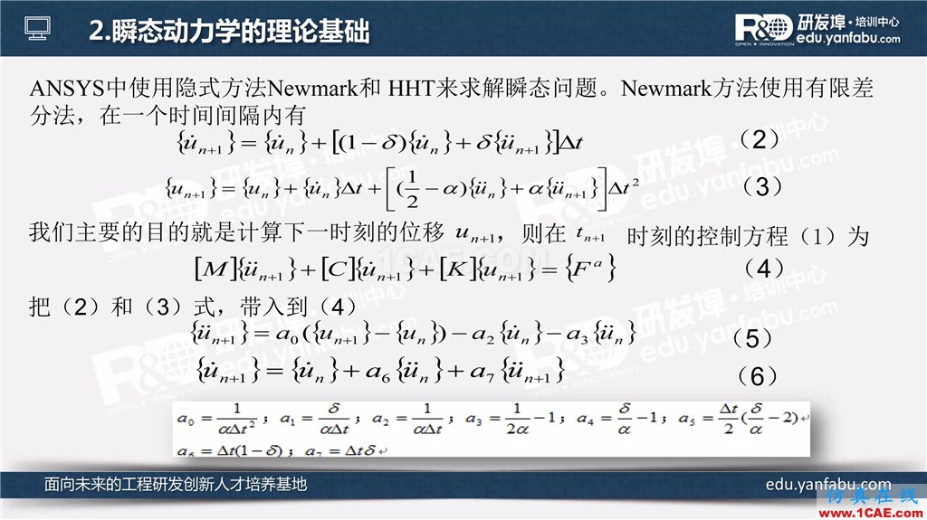 看完這個瞬態動力學分析會一半了ansys培訓的效果圖片5