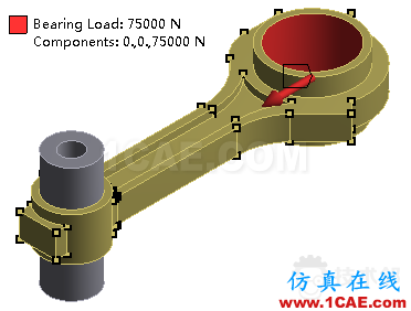 基于ANSYS workbench平臺下nCode Design Life的連桿疲勞分析簡例計算 blob.png