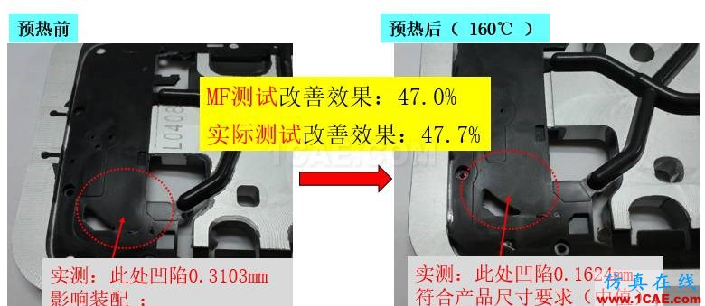 光寶移動經(jīng)驗分享《基于Insert-Overmolding金屬預(yù)熱對產(chǎn)品變形及鋼化玻璃易碎的成因探討》moldflow分析案例圖片11