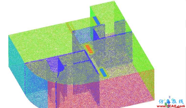 網格1.png 【CFD】酒店套房室內空調流場溫度場分析fluent結果圖片4