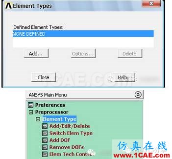 ANSYS對(duì)帶孔矩形板的應(yīng)力分析ansys仿真分析圖片5