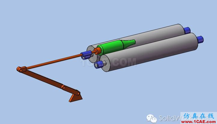SolidWorks洗瓶機構運動仿真solidworks simulation分析圖片11