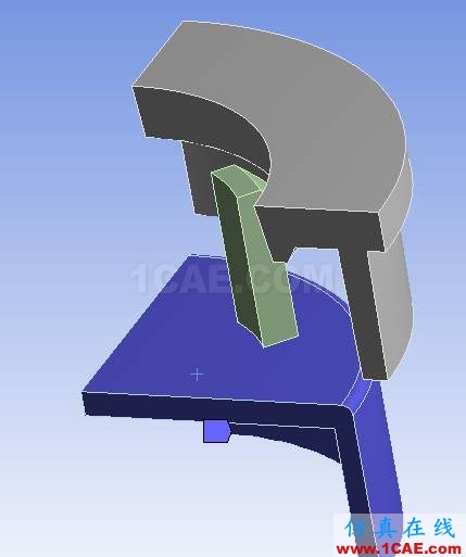 ANSYS對兩零件(材料ABS)的接觸應力分析AutoCAD學習資料圖片17