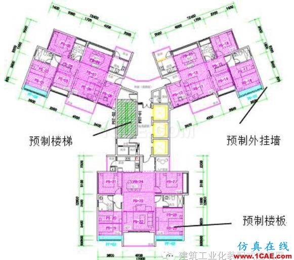 超高層裝配式建筑“內澆外掛”體系建造關鍵技術Midas Civil分析圖片11