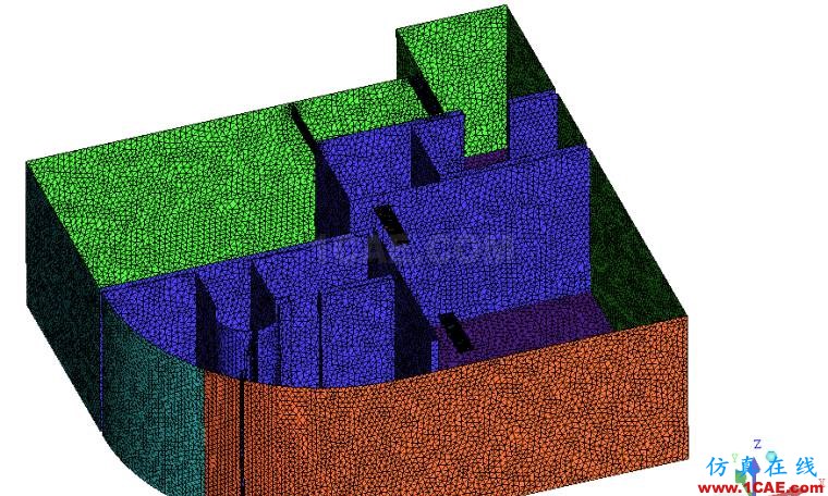 網格2.png 【CFD】酒店套房室內空調流場溫度場分析fluent結果圖片3