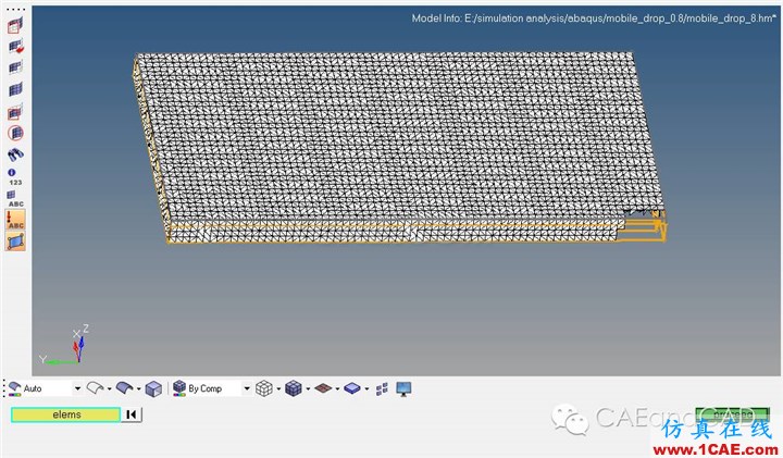 案例:板磚跌落應用,hypermesh設置surface contacthypermesh學習資料圖片5