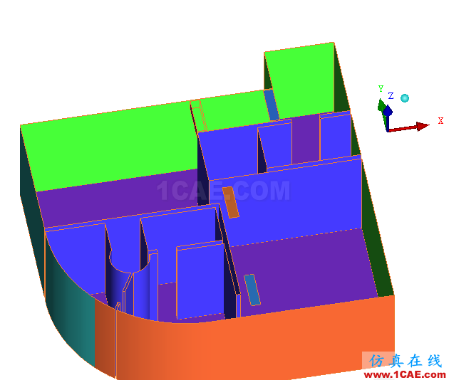 房間3D.png 【CFD】酒店套房室內空調流場溫度場分析fluent培訓的效果圖片2