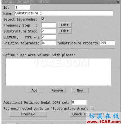 ANSA小竅門-“設(shè)置ABAQUS子結(jié)構(gòu)”ANSA分析圖片3